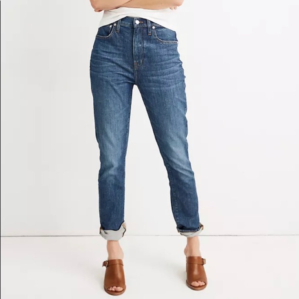 Madewell Eco High Rise Straight Leg Boy Jean